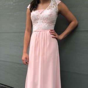 Blush formal dress